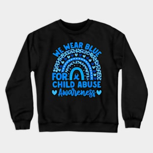 Blue Child Abuse Child Abuse Crewneck Sweatshirt